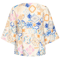 Ichi Womens Top Lancie Graphic Tile
