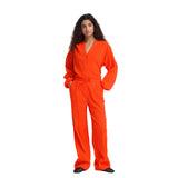 Ichi women's red trousers with drawstring