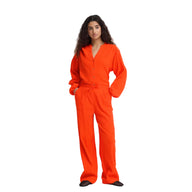 Ichi women's red trousers with drawstring