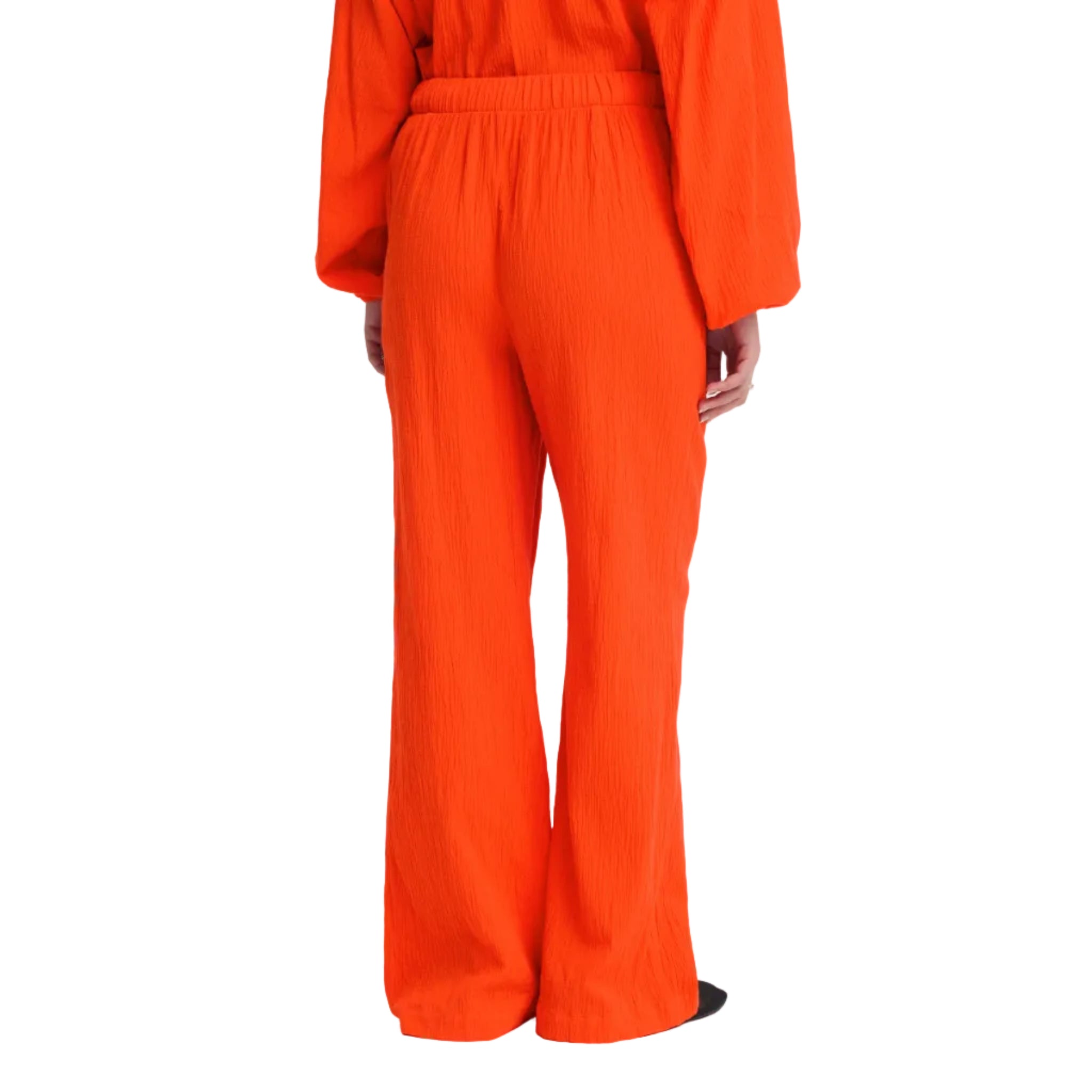 Ichi women's red trousers with drawstring