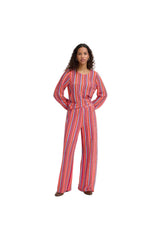 Ichi Womens Ihlibella Trousers Multi Stripe