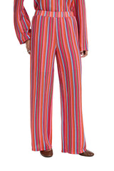 Ichi Womens Ihlibella Trousers Multi Stripe