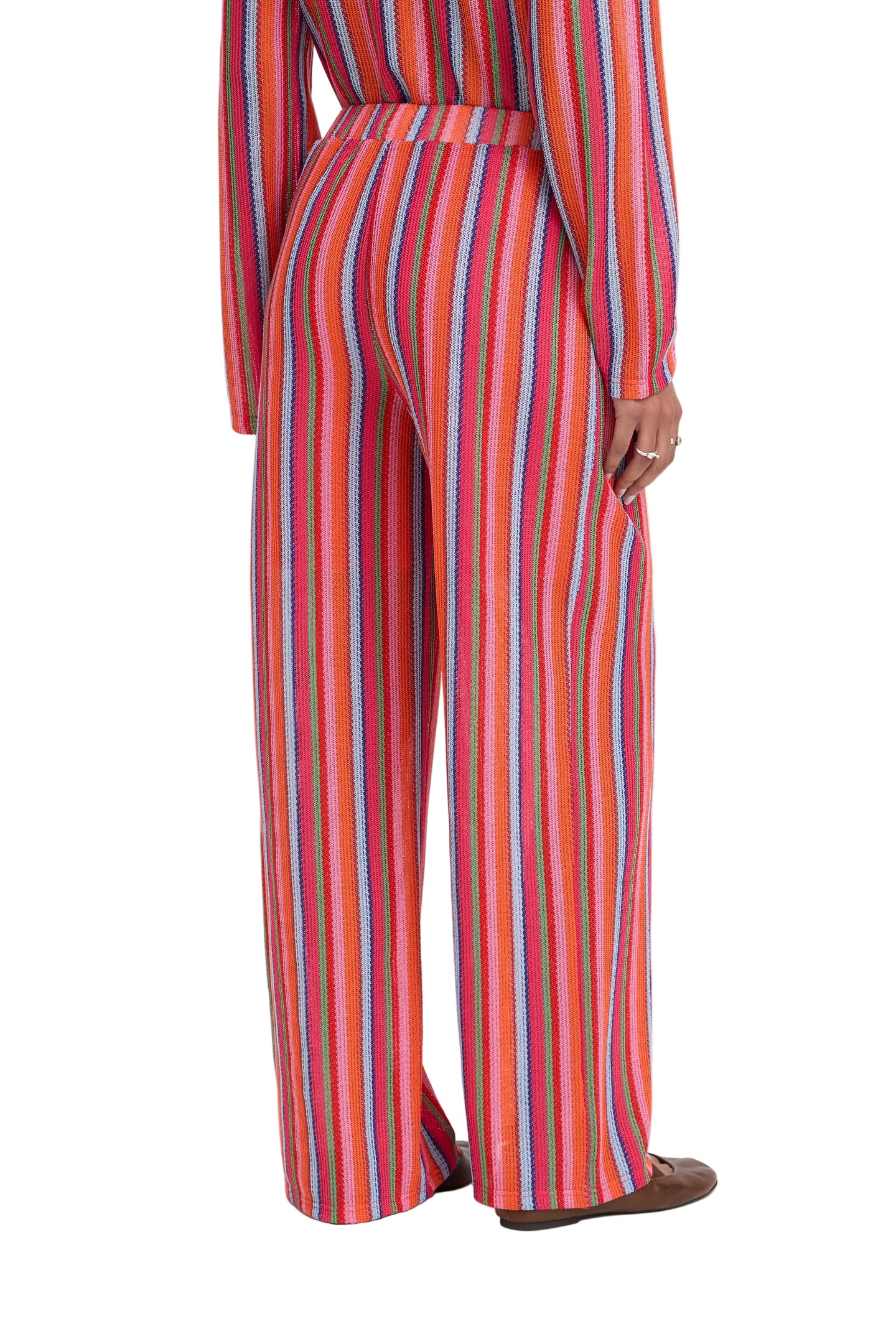 Ichi Womens Ihlibella Trousers Multi Stripe
