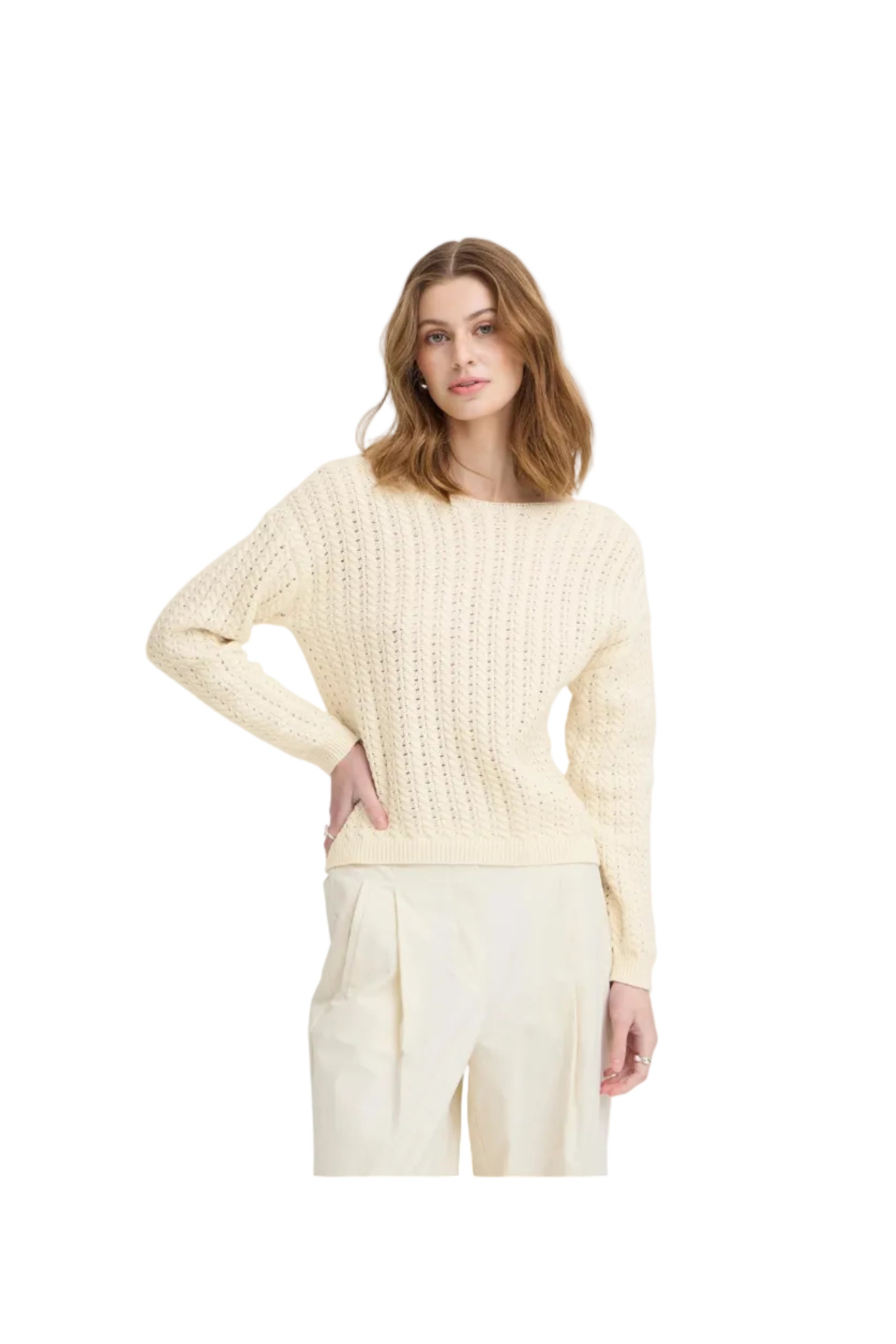 Ichi Womens Ihbesiane Pullover Birch