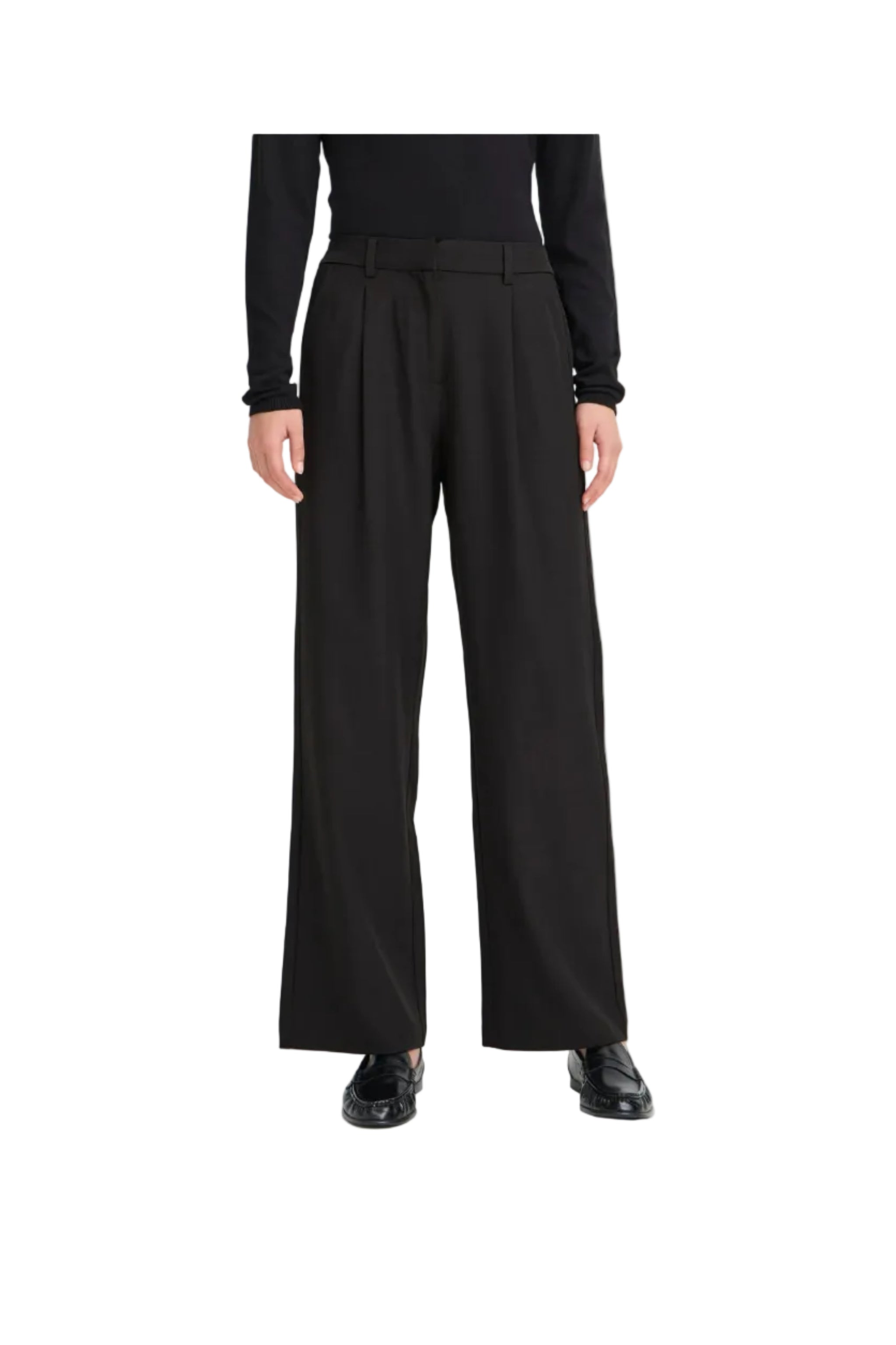Ichi women's black trousers