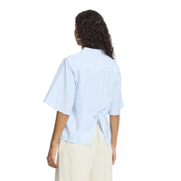 Ichi Womens Ihgaria Shirt Light Blue Stripe