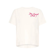 Ichi Womens Ihpaia T-Shirt Cloud Dancer/Very Berry