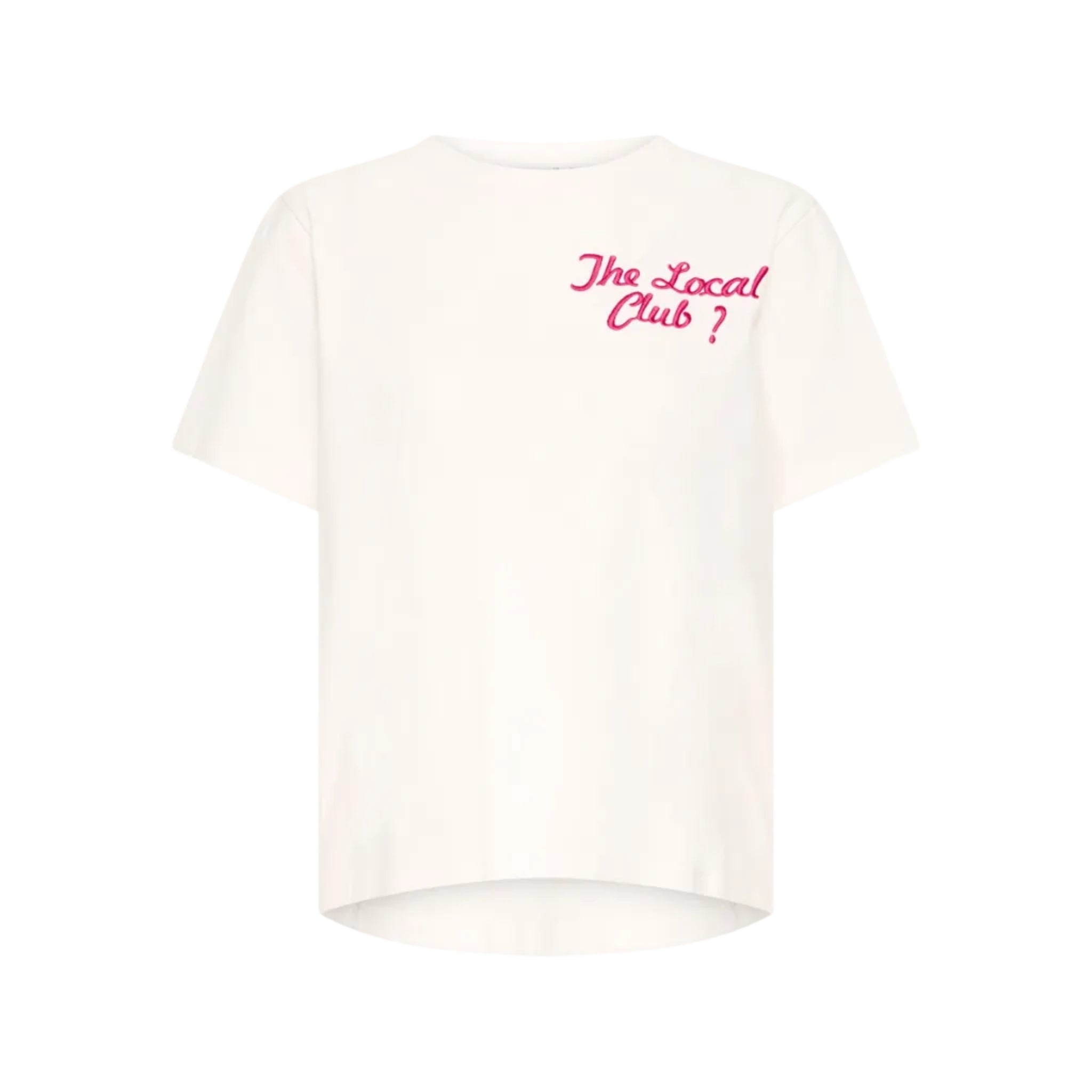 Ichi Womens Ihpaia T-Shirt Cloud Dancer/Very Berry