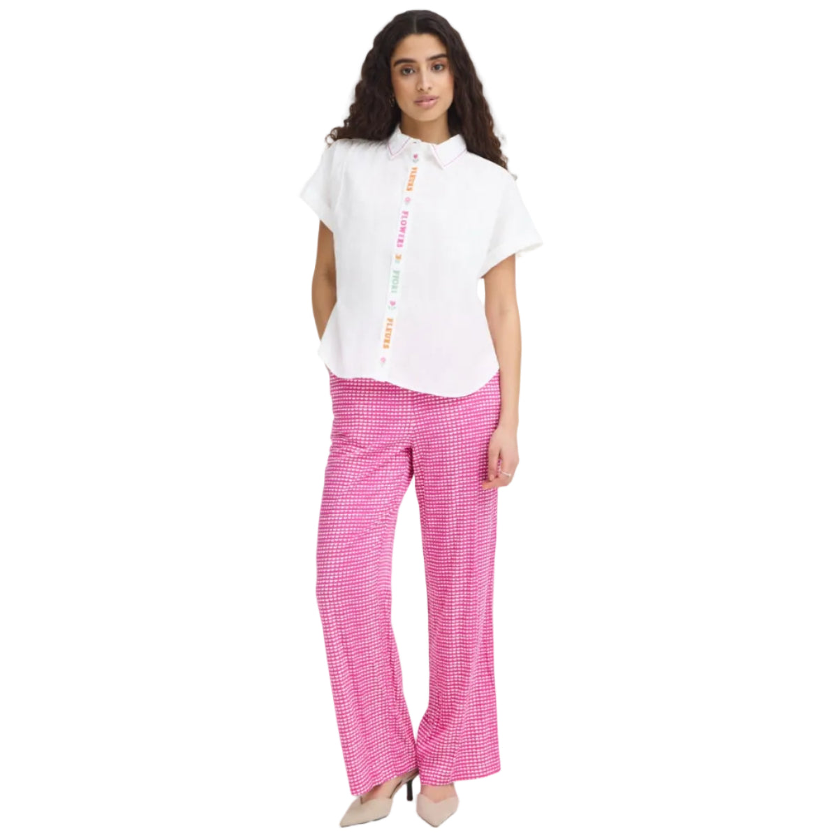 Ichi Womens Shirt Loliva Cloud Dancer