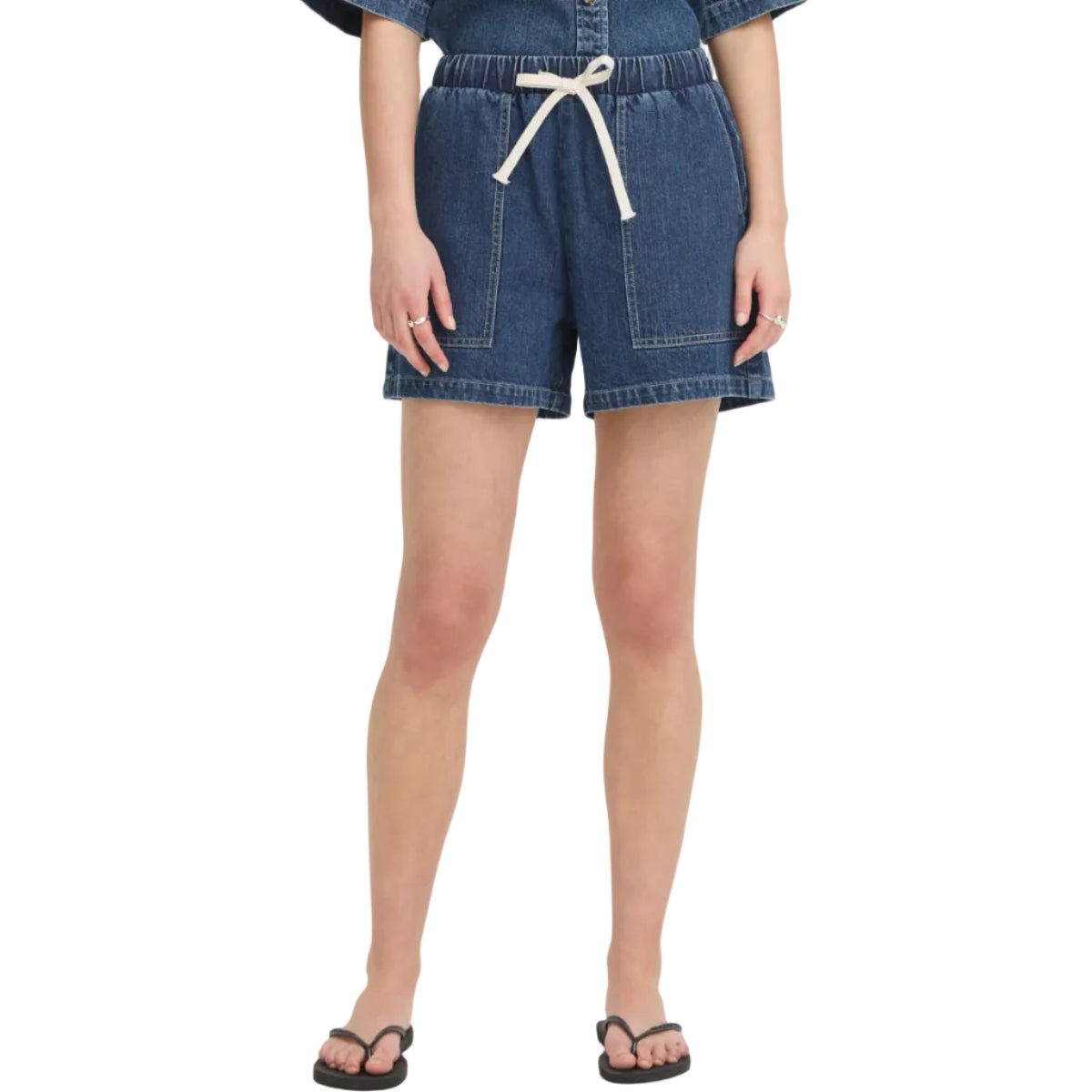 Ichi Womens Shorts Kamina Medium Blue