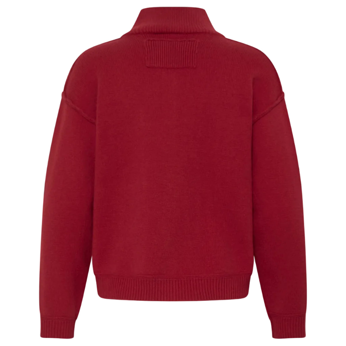 Ichi Betias women's salsa red knitted cardigan