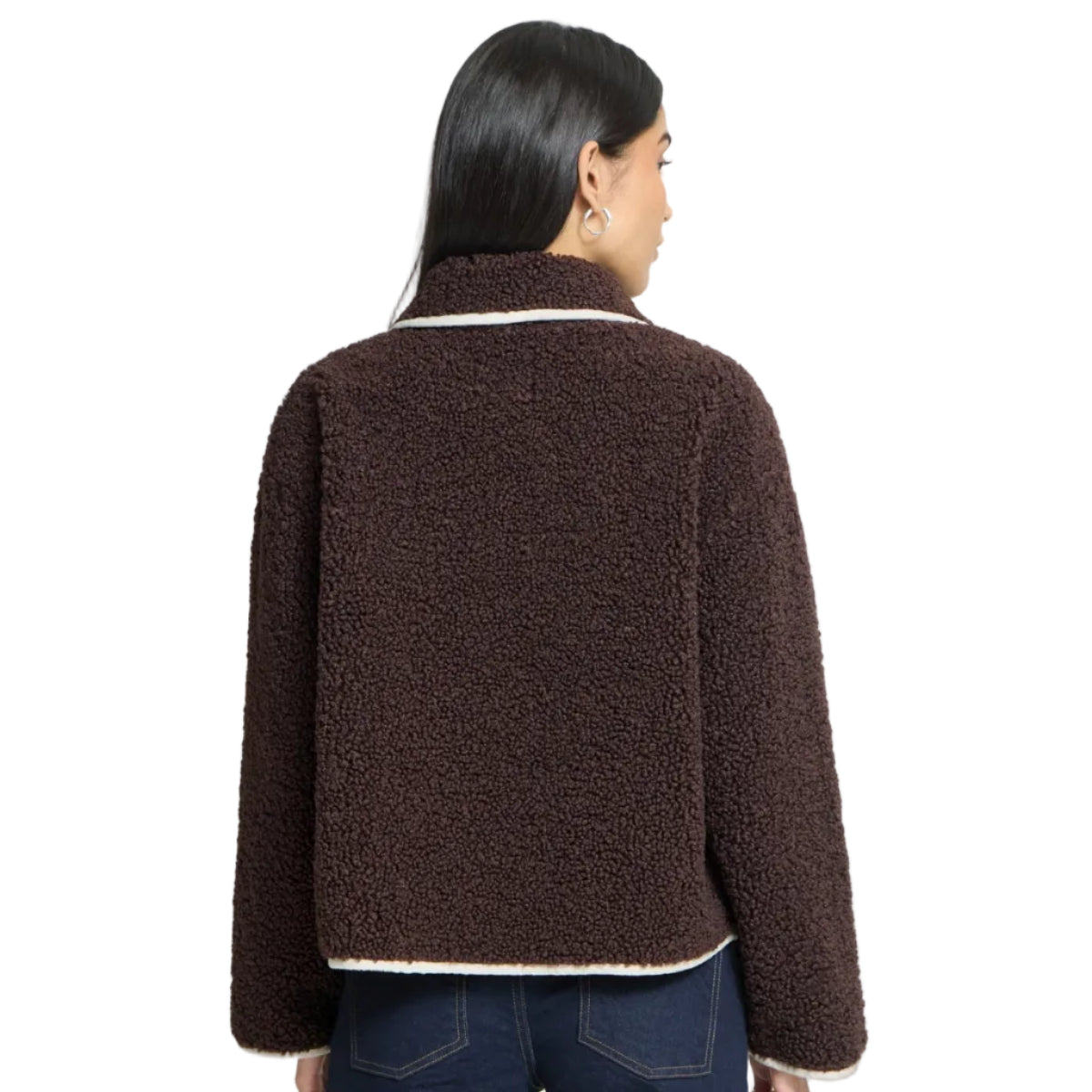 Ichi Hoziva women's coffee bean brown jacket
