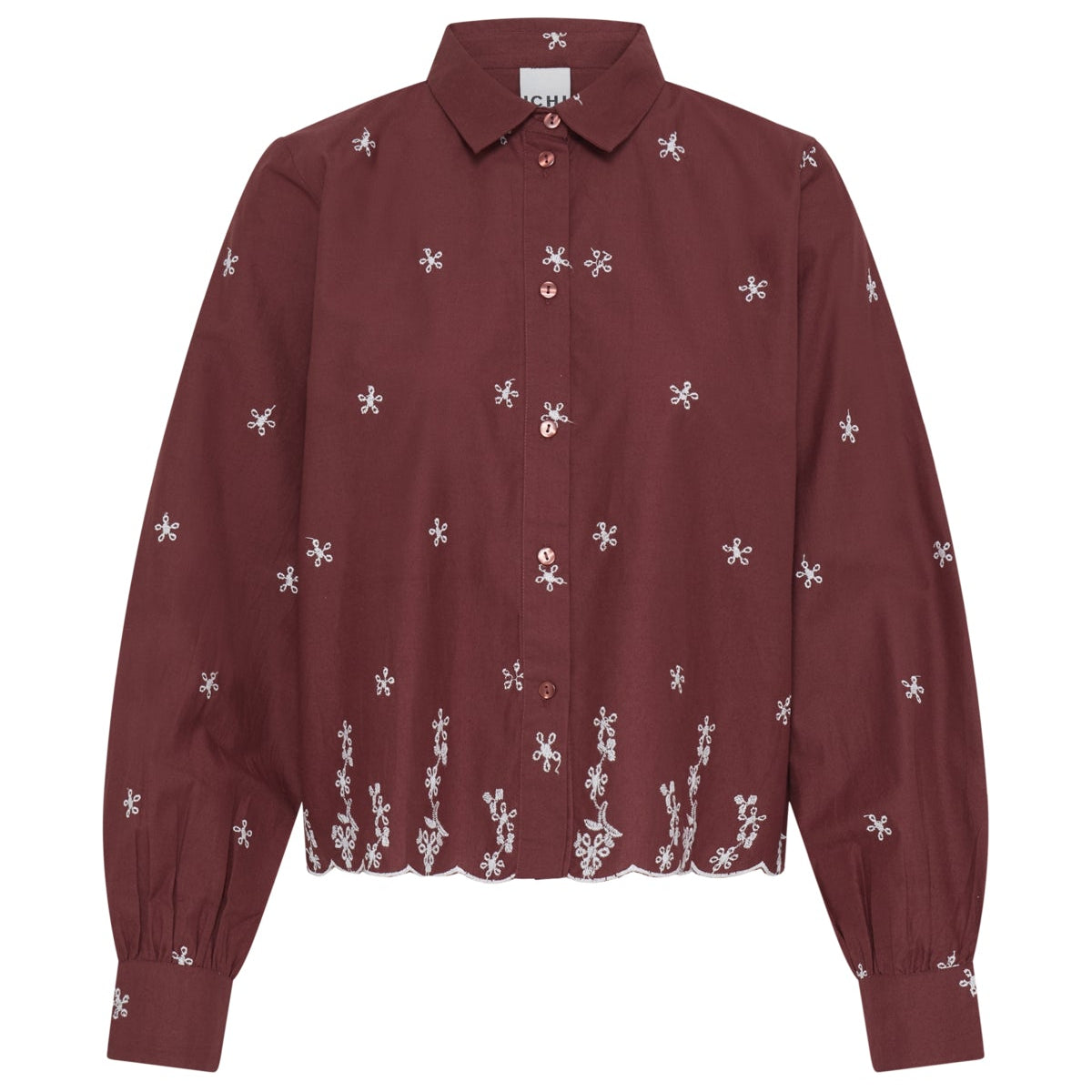 Ichi Ebrill women's madder brown blouse