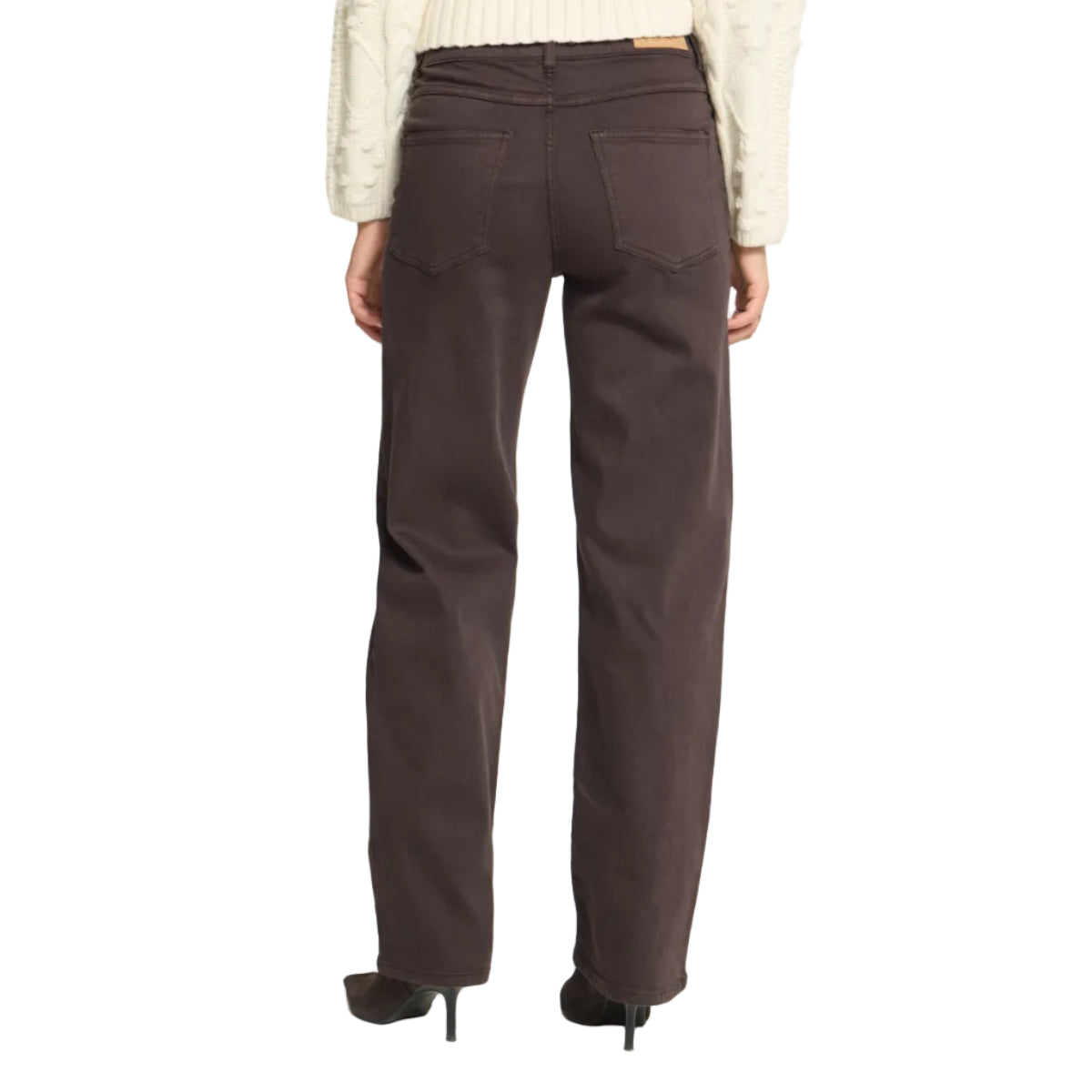 Ichi Womens Jeans Ziggy Straight Coffee Bean