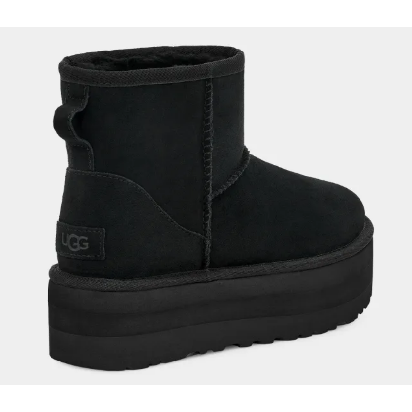 Ugg Womens Classic Mini Platform Boot Black Donaghys