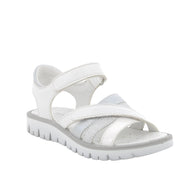 Primigi girls' leather sandal with velcro