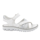 Primigi girls' leather sandal with velcro