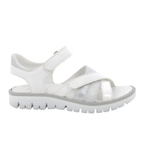 Primigi girls' leather sandal with velcro