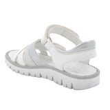 Primigi girls' leather sandal with velcro