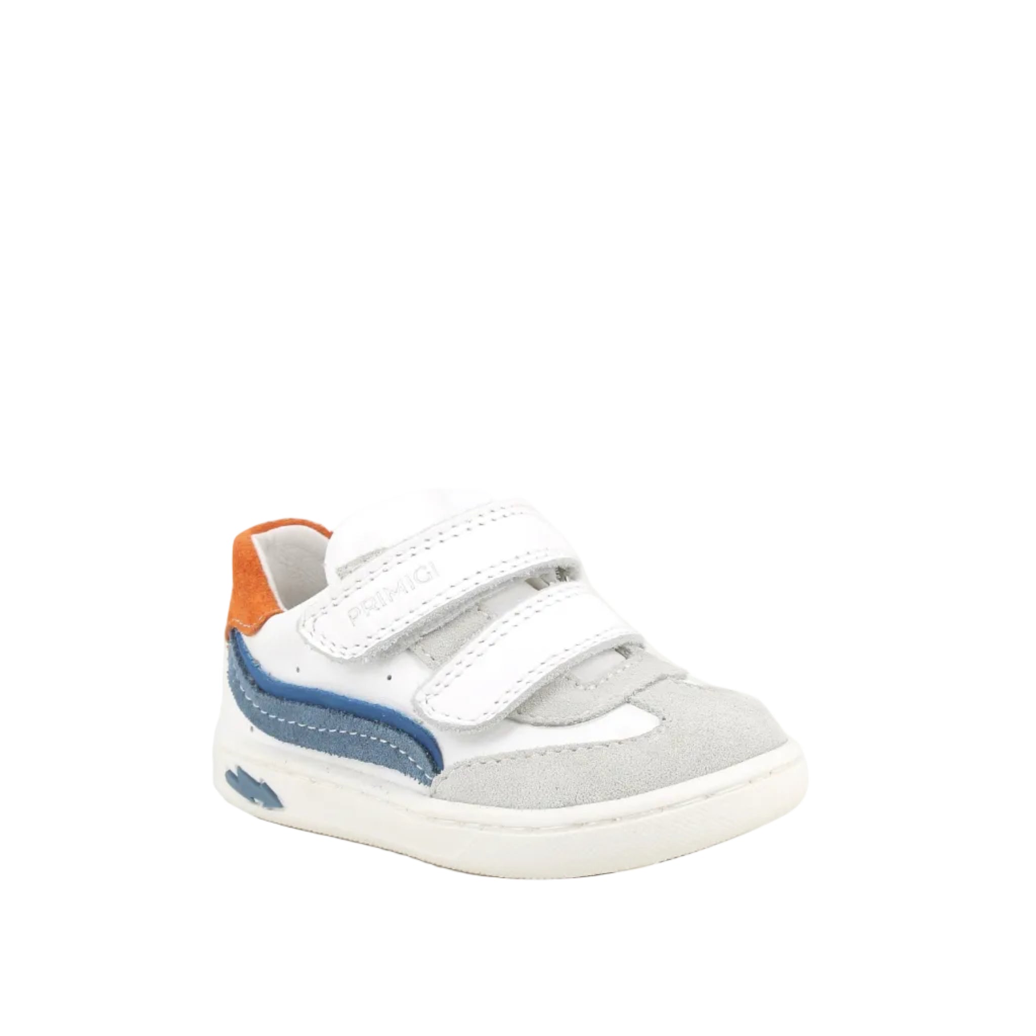 Primigi boys' leather trainer with velcro