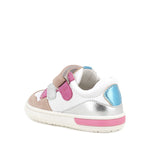 Primigi girls' leather trainer with velcro