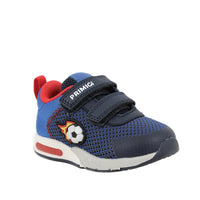 Primigi boys' navy and blue mesh trainer with velcro