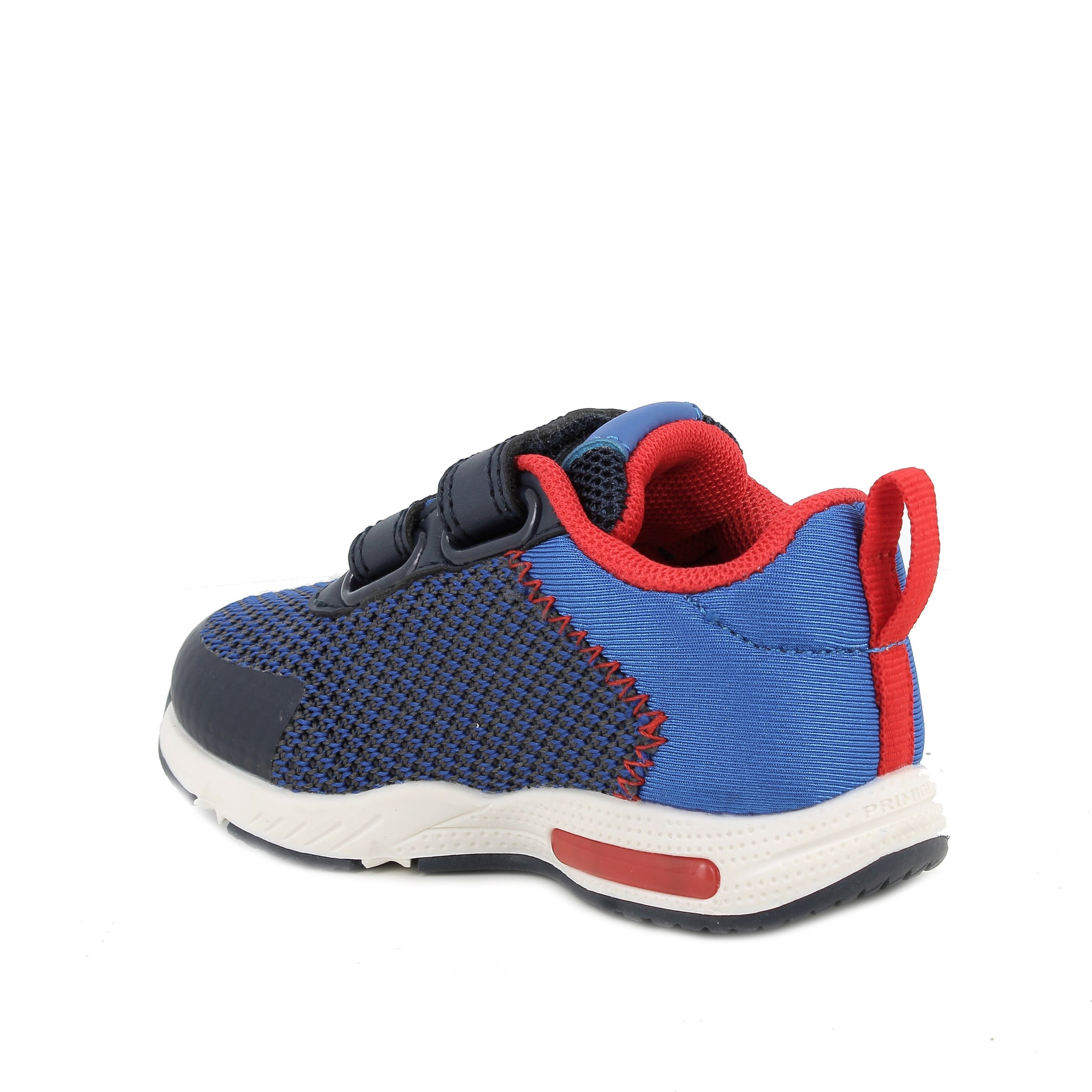 Primigi boys' navy and blue mesh trainer with velcro