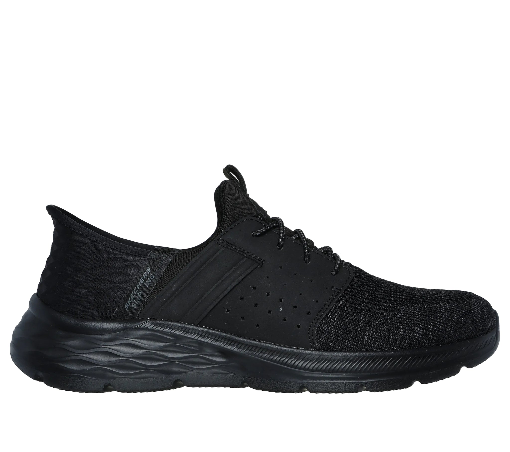 Skechers Mens Garner Newick Slip-ins Trainer 210803 Black