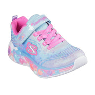 Skechers Girls Trainer S lights-Eternal Heart Lights Light Blue/Multi