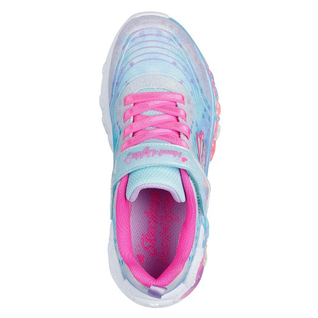 Skechers Girls Trainer S lights-Eternal Heart Lights Light Blue/Multi