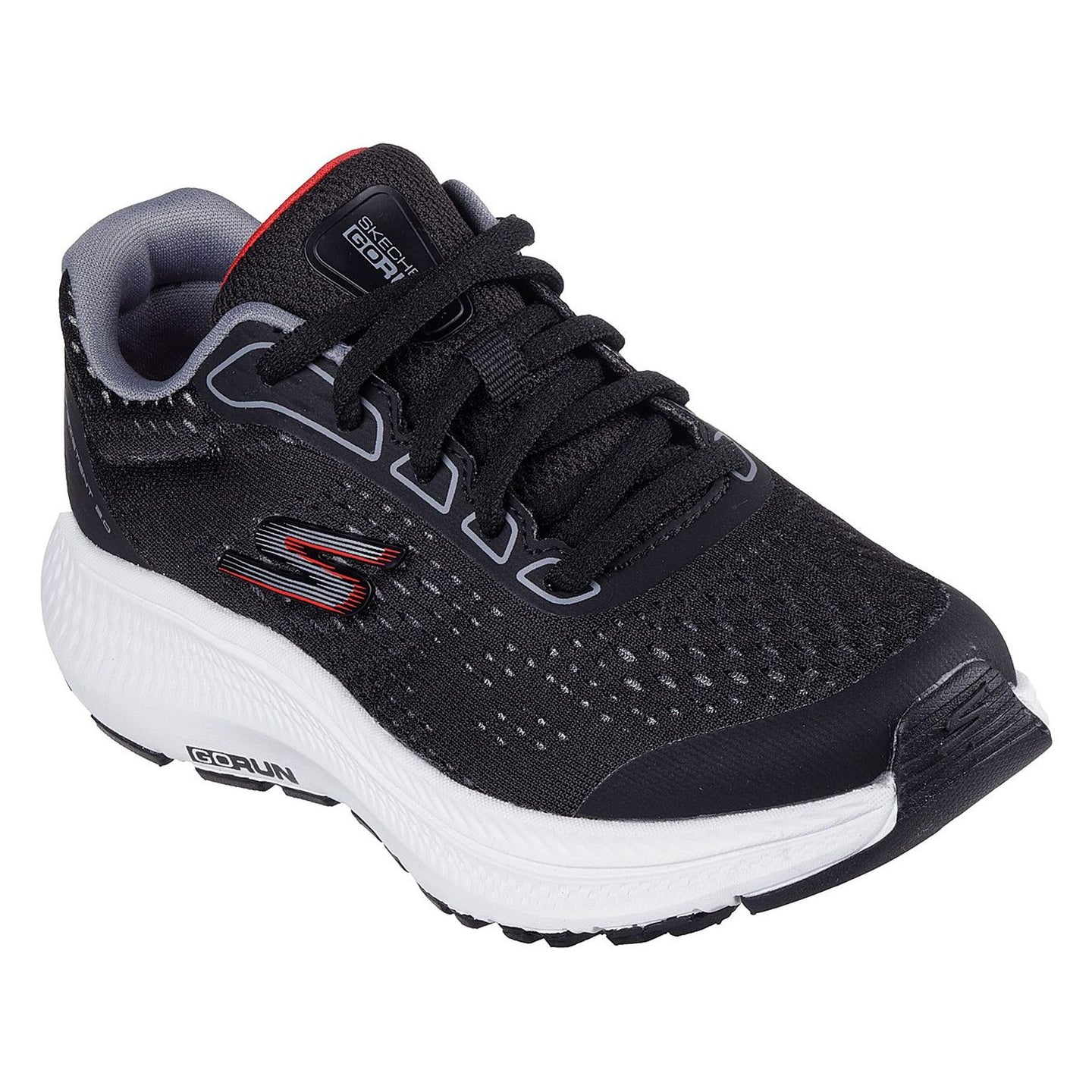 Skechers Boys Trainer Go Run Consistent 2.0 Mile Marker Black/Charcoal