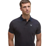 Barbour Mens Polo Shirt Essential Sports Mix Dark Oak