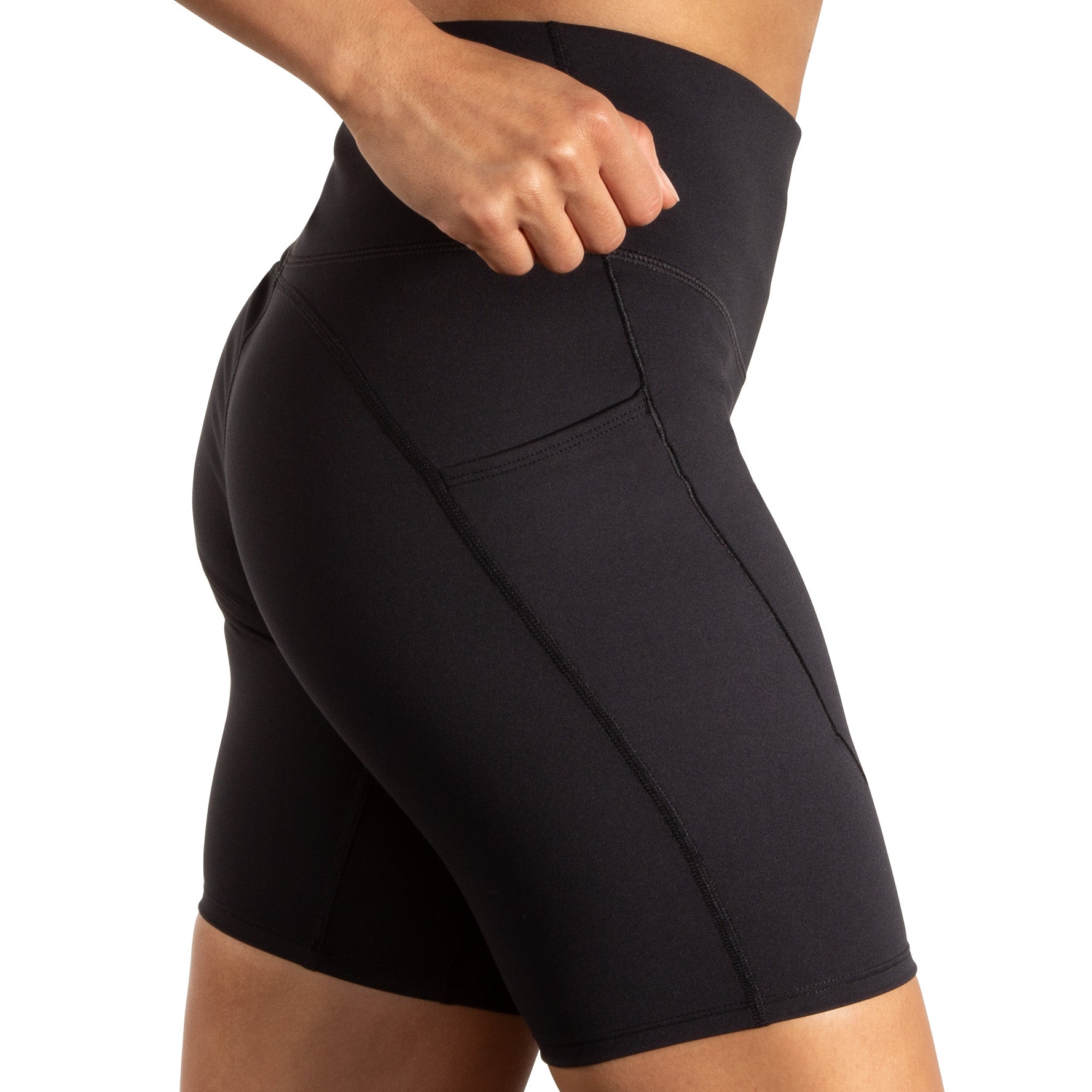 Brooks Womens Shorts Spark 8” Tight Black