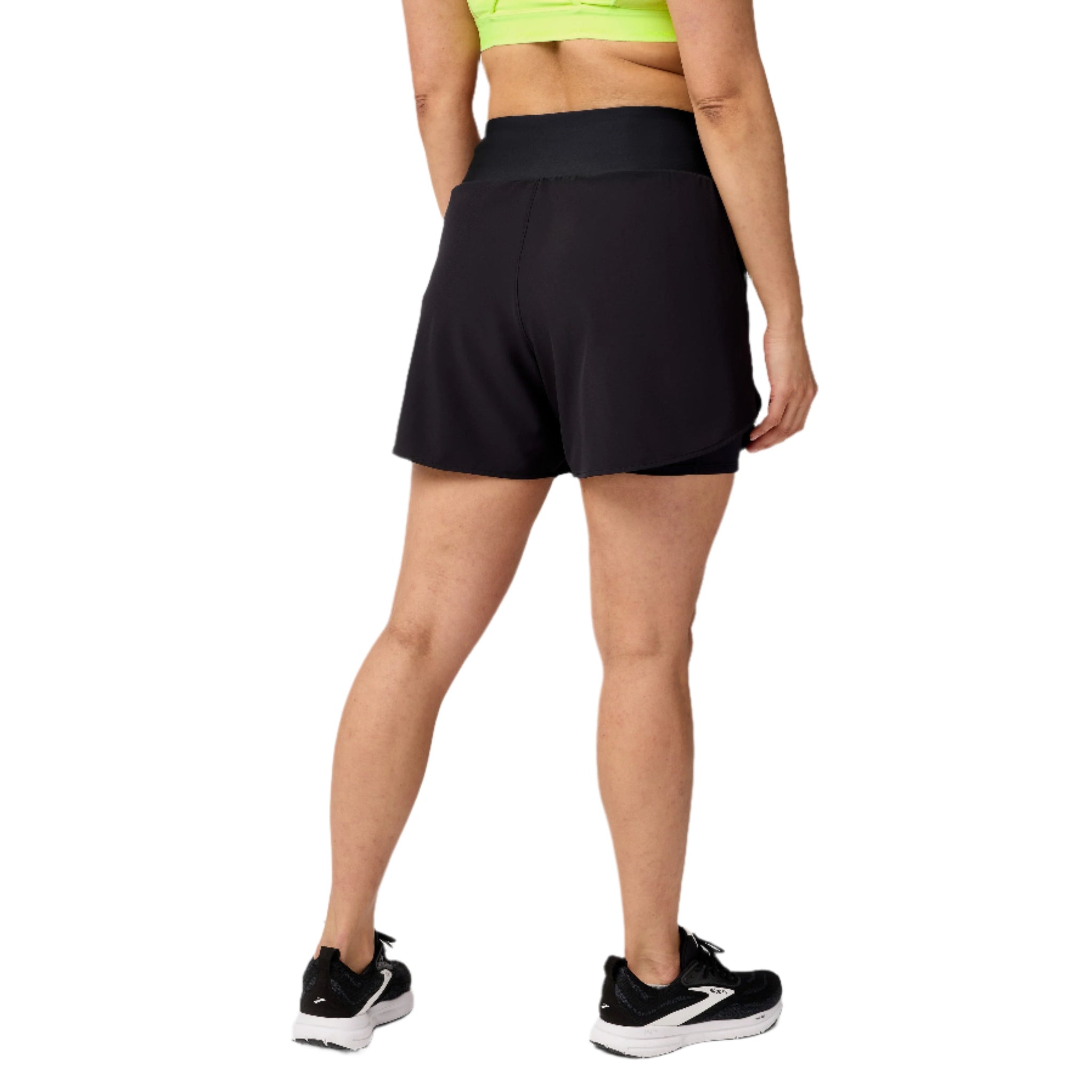 Brooks Womens Shorts Chaser 5” 2-IN-1 2.0 Black