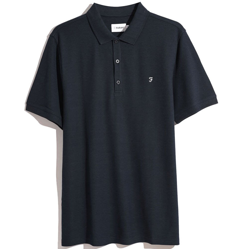 Farah men's navy polo shirt