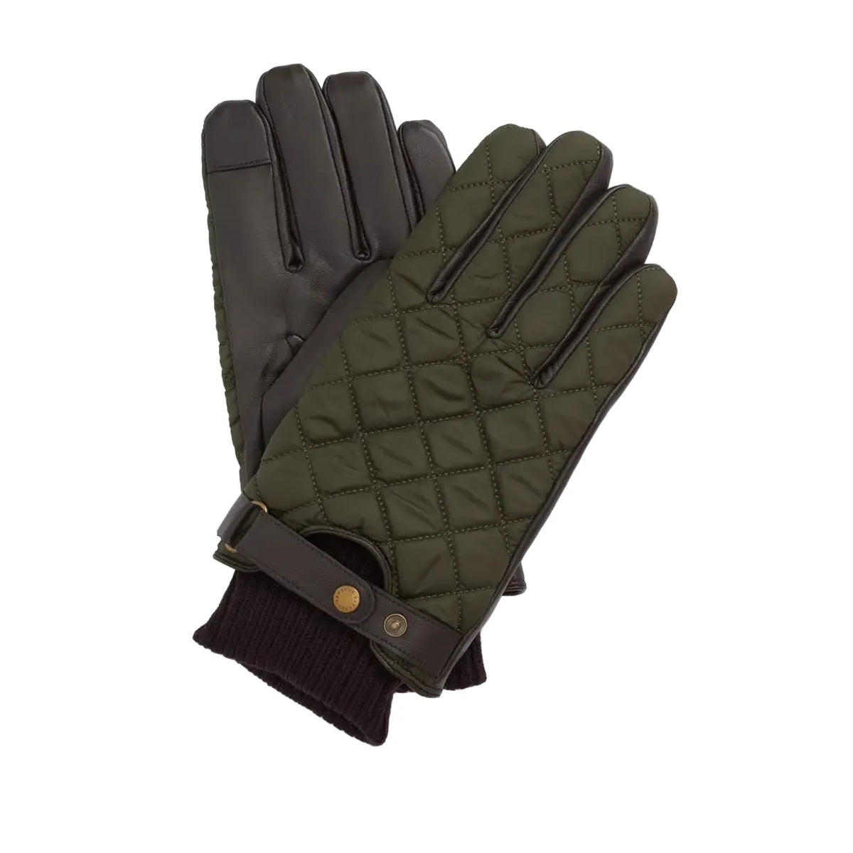 Barbour Mens Gloves Singsby Dark Olive Donaghys