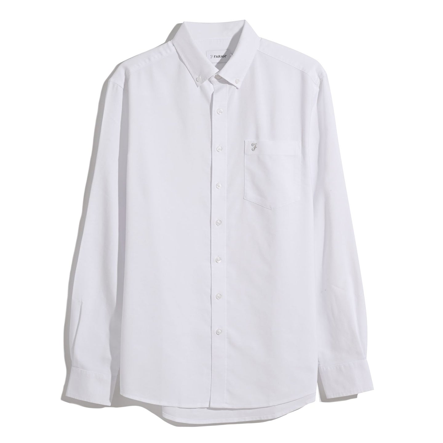 Farah Mens Shirt Wilkins LS White