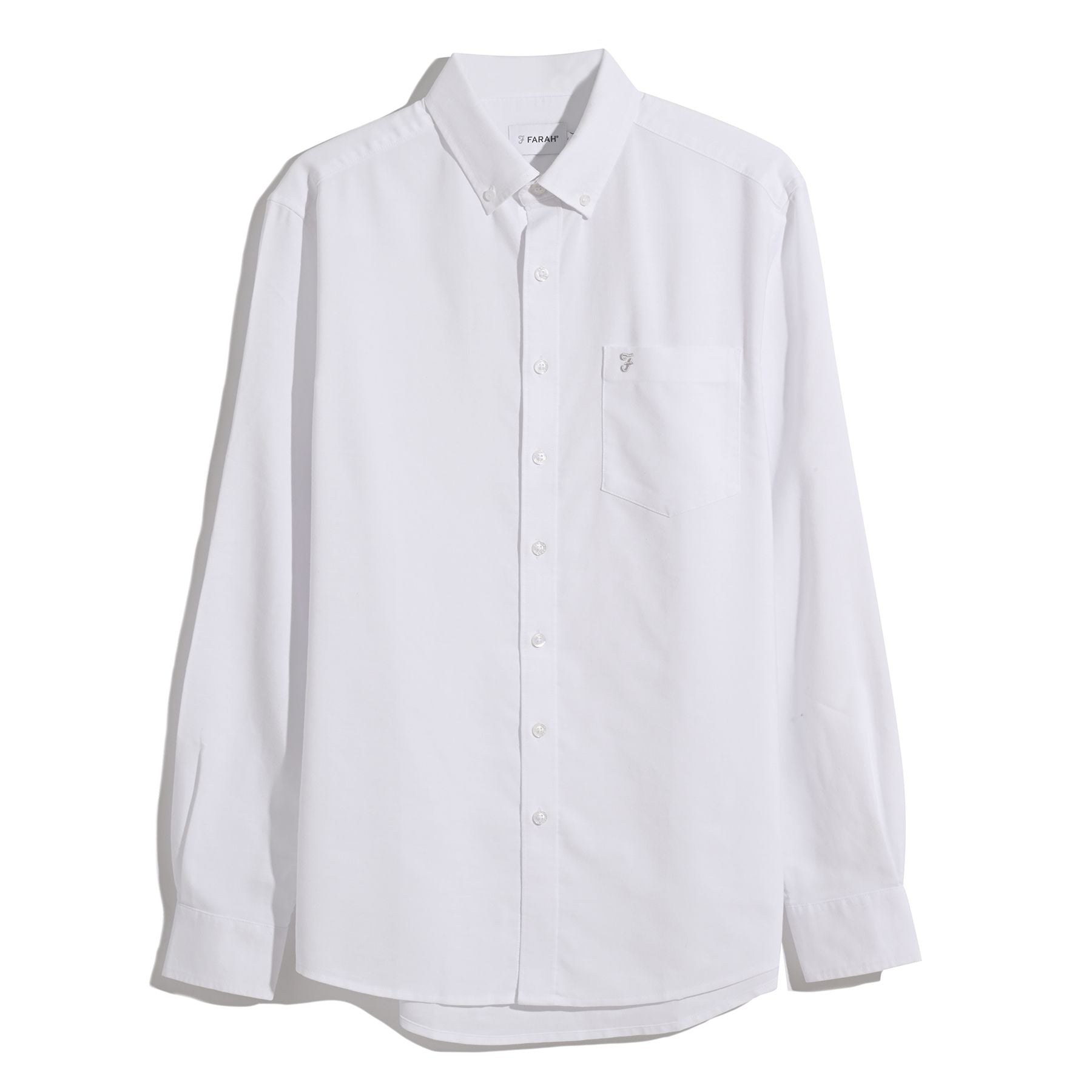 Farah Mens Shirt Wilkins LS White
