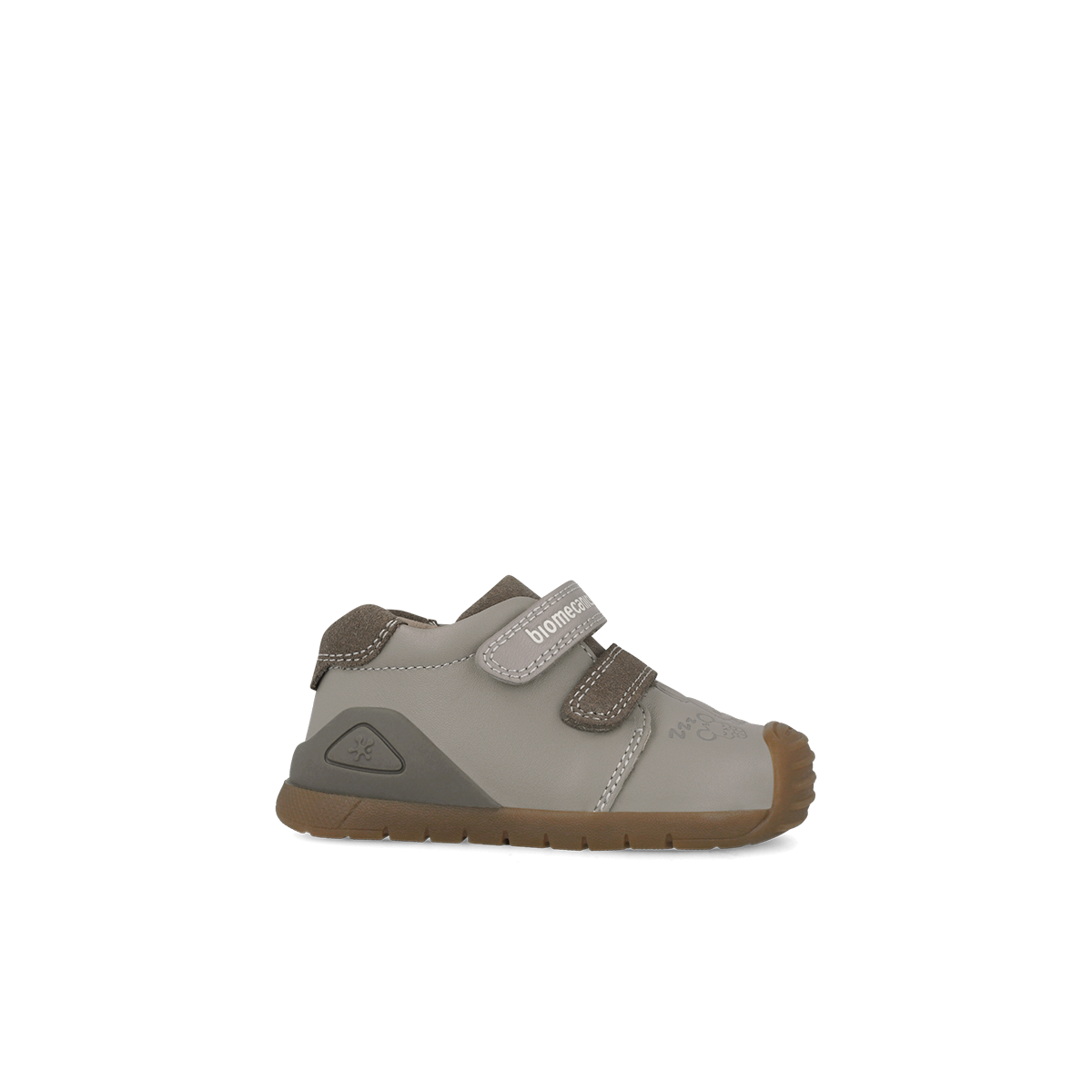 Biomecanics boys' brown leather shoe with velcro