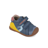Biomecanics boys' petrol leather shoe with velcro