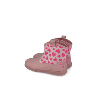 Agatha Ruiz girls' pink leather boot with velcro