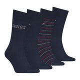 Tommy Hilfiger Mens 4 Pack Socks Set Navy
