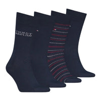 Tommy Hilfiger Mens 4 Pack Socks Set Navy