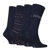 Tommy Hilfiger Mens 4 Pack Socks Set Navy