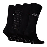 Tommy Hilfiger Mens 4 Pack Socks Set Black
