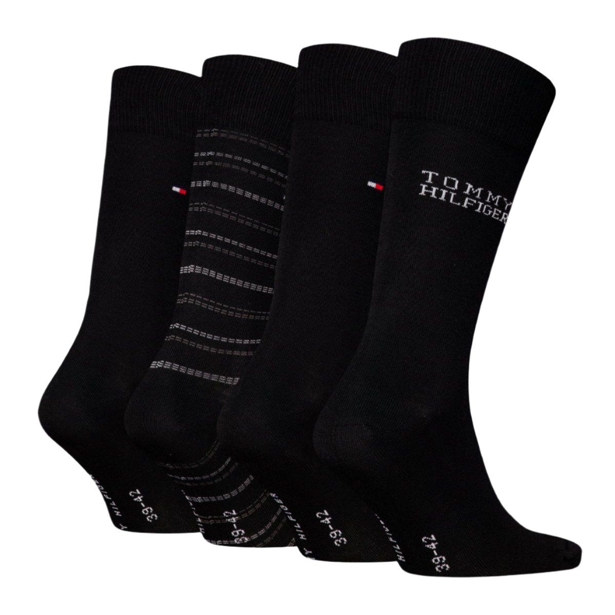 Tommy Hilfiger Mens 4 Pack Socks Set Black