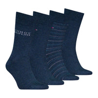 Tommy Hilfiger men's denim blue socks, four-pack gift set