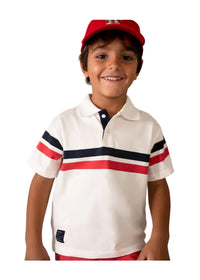 Mayoral Boys Polo 3107 Cream/Red