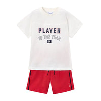 Mayoral Boys 2 Piece Set 3608 Tomato