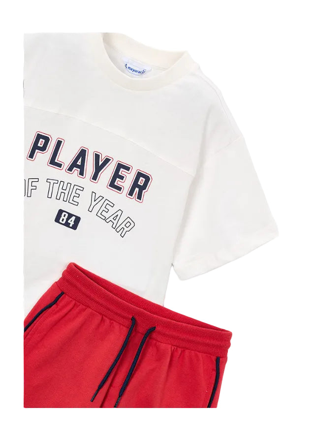 Mayoral Boys 2 Piece Set 3608 Tomato